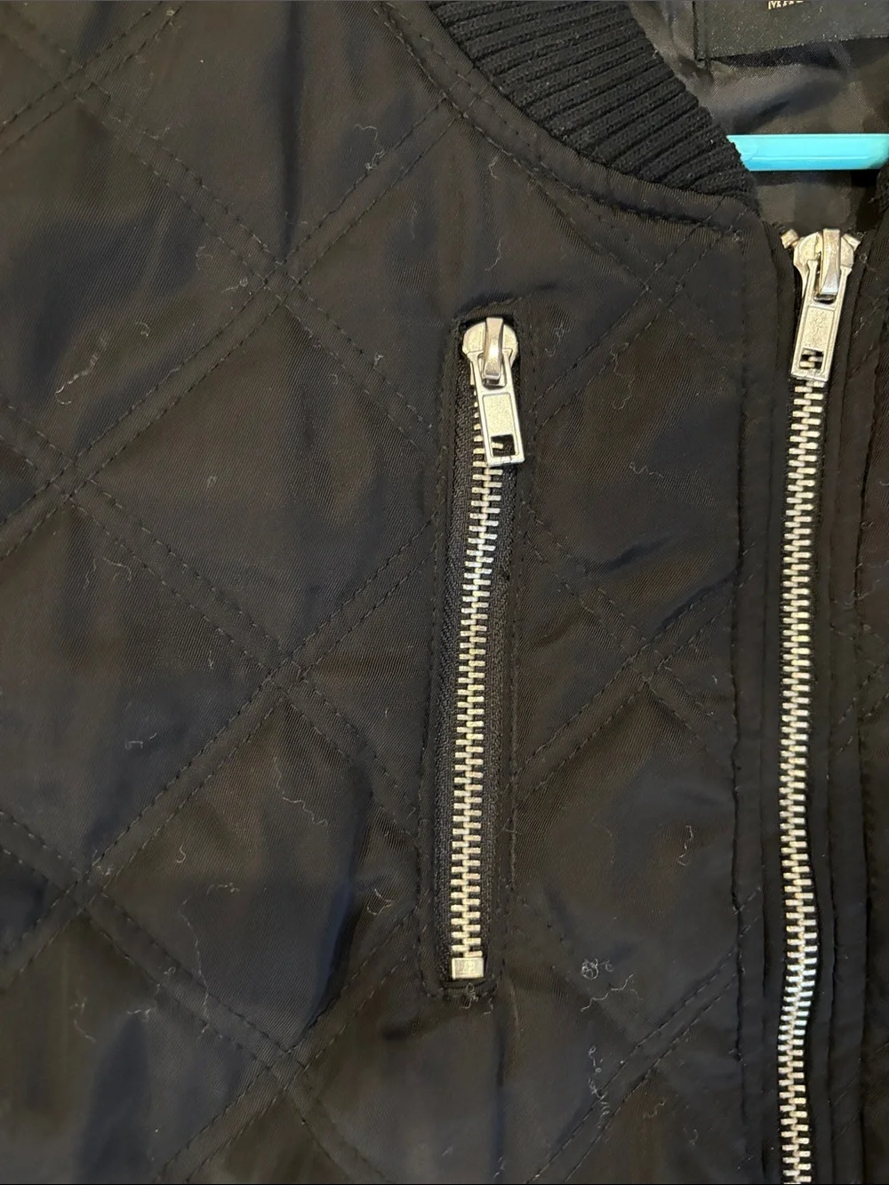 Love Tree Black Quilted Kids Bomber Jacket